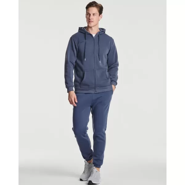 Real Essentials 3 Pack Mens Fleece Long Sleeve Full Zip Hoodie  Athletic Sweatshirt Jacket Available in Big amp TallStandard Set 1