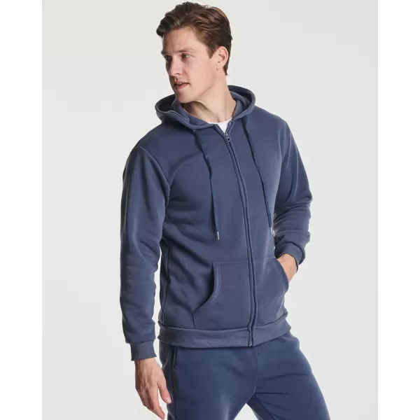 Real Essentials 3 Pack Mens Fleece Long Sleeve Full Zip Hoodie  Athletic Sweatshirt Jacket Available in Big amp TallStandard Set 1