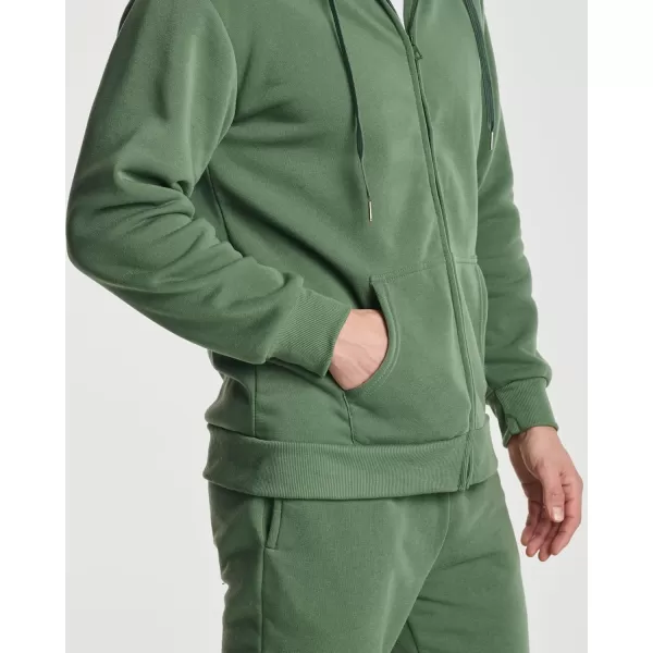 Real Essentials 3 Pack Mens Fleece Long Sleeve Full Zip Hoodie  Athletic Sweatshirt Jacket Available in Big amp TallStandard Set 6