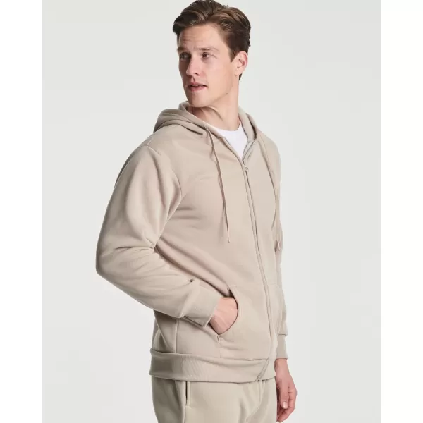 Real Essentials 3 Pack Mens Fleece Long Sleeve Full Zip Hoodie  Athletic Sweatshirt Jacket Available in Big amp Tallbigtall Set 3