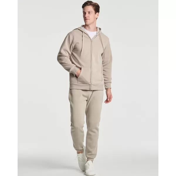 Real Essentials 3 Pack Mens Fleece Long Sleeve Full Zip Hoodie  Athletic Sweatshirt Jacket Available in Big amp Tallbigtall Set 3