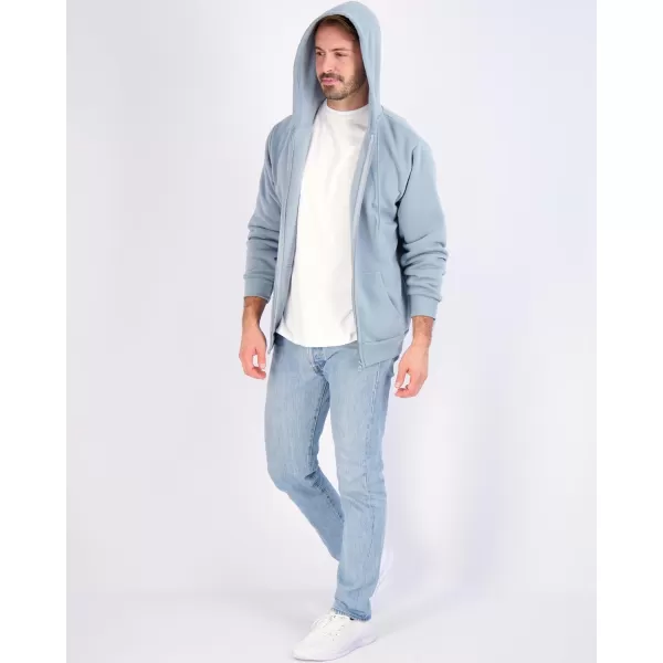 Real Essentials 3 Pack Mens Fleece Long Sleeve Full Zip Hoodie  Athletic Sweatshirt Jacket Available in Big amp Tallbigtall Set 8