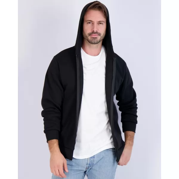 Real Essentials 3 Pack Mens Fleece Long Sleeve Full Zip Hoodie  Athletic Sweatshirt Jacket Available in Big amp Tallbigtall Set 8