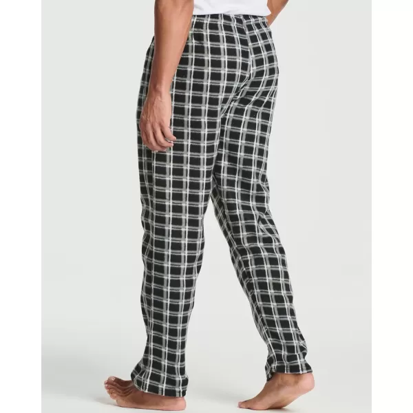 Real Essentials 3 Pack Mens Fleece Plaid Pajama Pants  Lounge Pajama BottomsAvailable in Big amp TallBig amp Tall Set F