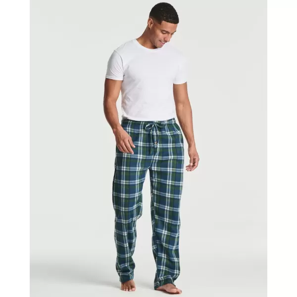 Real Essentials 3 Pack Mens Fleece Plaid Pajama Pants  Lounge Pajama BottomsAvailable in Big amp TallBig amp Tall Set a