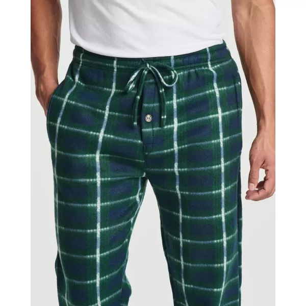 Real Essentials 3 Pack Mens Fleece Plaid Pajama Pants  Lounge Pajama BottomsAvailable in Big amp TallStandard Set C