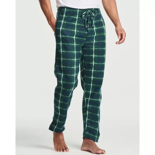 Real Essentials 3 Pack Mens Fleece Plaid Pajama Pants  Lounge Pajama BottomsAvailable in Big amp TallStandard Set C