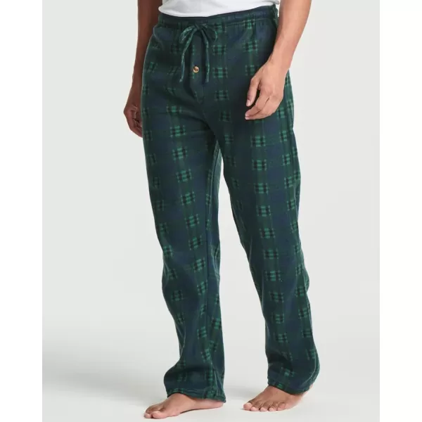 Real Essentials 3 Pack Mens Fleece Plaid Pajama Pants  Lounge Pajama BottomsAvailable in Big amp TallStandard Set a