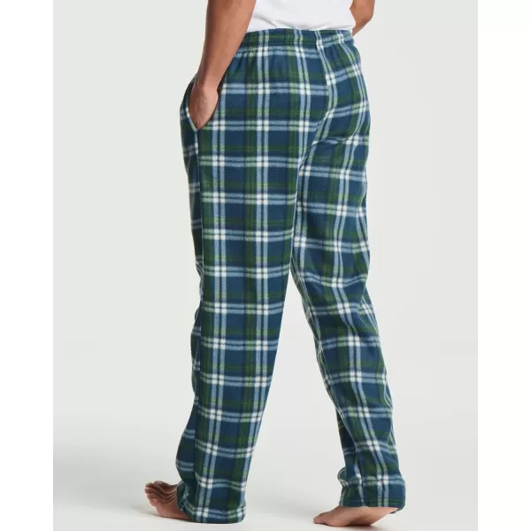 Real Essentials 3 Pack Mens Fleece Plaid Pajama Pants  Lounge Pajama BottomsAvailable in Big amp TallStandard Set a