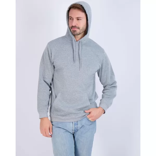 Real Essentials 3 Pack Mens Fleece Pullover Hoodie  Long Sleeve Hooded Sweatshirt Pockets Available in Big amp TallFleece Set 2