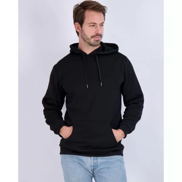 Real Essentials 3 Pack Mens Fleece Pullover Hoodie  Long Sleeve Hooded Sweatshirt Pockets Available in Big amp TallFleece Set 6