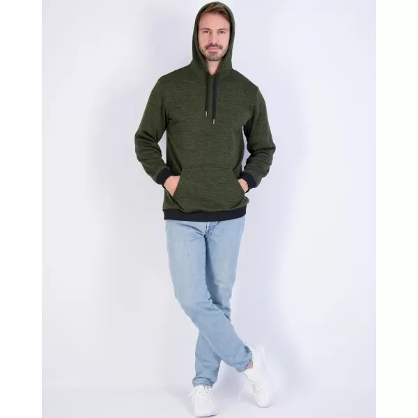 Real Essentials 3 Pack Mens Fleece Pullover Hoodie  Long Sleeve Hooded Sweatshirt Pockets Available in Big amp TallFleece Set 7