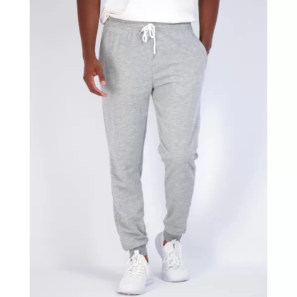 Real Essentials 3 Pack Mens French Terry Fleece Active Casual Jogger Sweatpants with Pockets Available in Big amp TallBig amp Tall Set 1