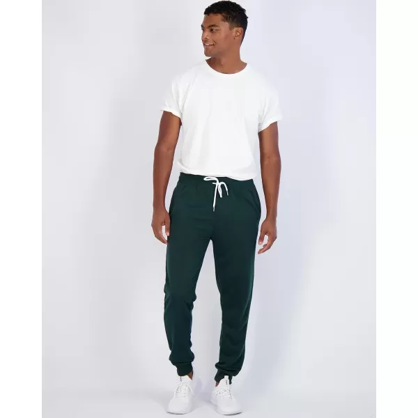 Real Essentials 3 Pack Mens French Terry Fleece Active Casual Jogger Sweatpants with Pockets Available in Big amp TallBig amp Tall Set 1