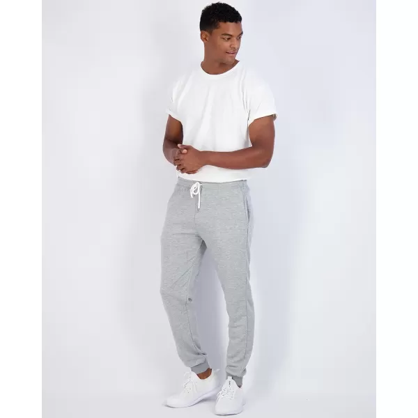 Real Essentials 3 Pack Mens French Terry Fleece Active Casual Jogger Sweatpants with Pockets Available in Big amp TallBig amp Tall Set 6