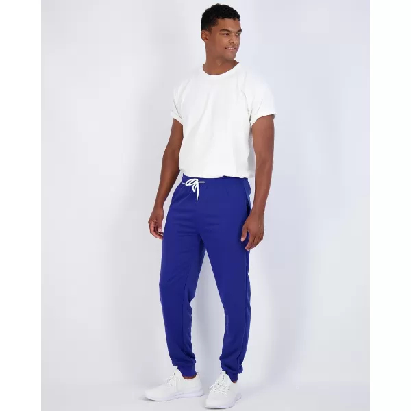 Real Essentials 3 Pack Mens French Terry Fleece Active Casual Jogger Sweatpants with Pockets Available in Big amp TallStandard Set 3