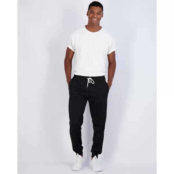 Real Essentials 3 Pack Mens French Terry Fleece Active Casual Jogger Sweatpants with Pockets Available in Big amp TallStandard Set 7