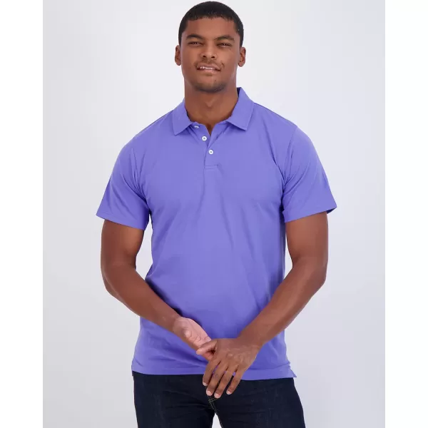 Real Essentials 3 Pack Mens Jersey Cotton Short Sleeve Polo Shirt  Breathable Performance Polo Available in Big amp TallRegular Set L