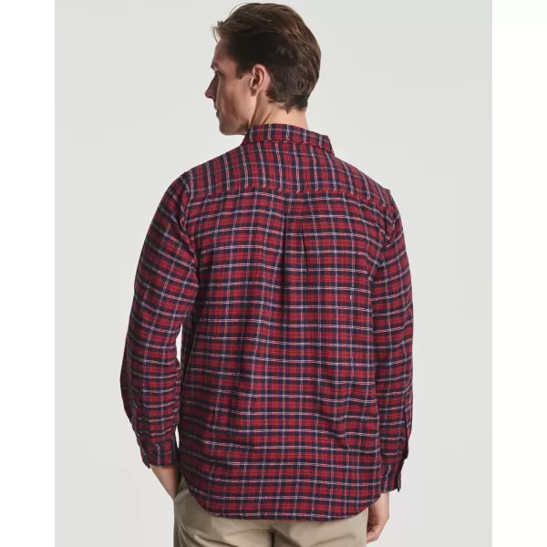 Real Essentials 3 Pack Mens LongSleeve Flannel Button Down Plaid Casual Shirt Available in Big amp TallStandard Set 8