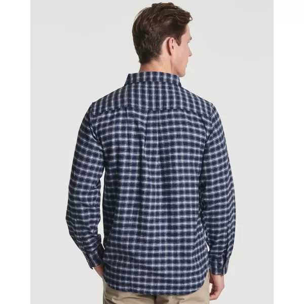 Real Essentials 3 Pack Mens LongSleeve Flannel Button Down Plaid Casual Shirt Available in Big amp Tallbigtall Set 1