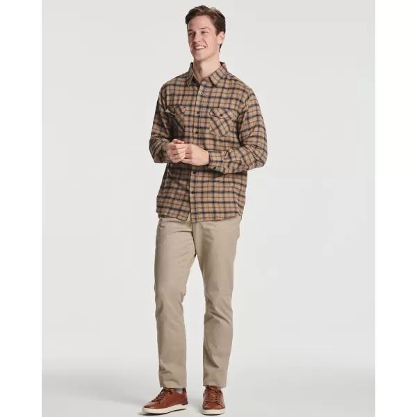 Real Essentials 3 Pack Mens LongSleeve Flannel Button Down Plaid Casual Shirt Available in Big amp Tallbigtall Set 2