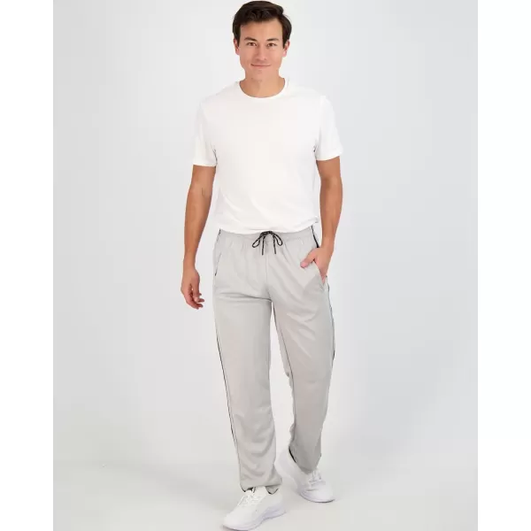 Real Essentials 3 Pack Mens Mesh Athletic Gym Workout Lounge Open Bottom Sweatpants with Pockets Available in Big amp TallSweatpants Set 6