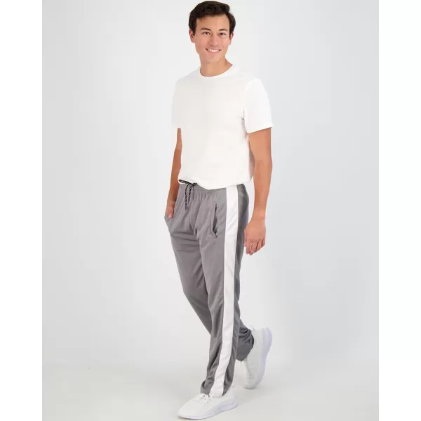 Real Essentials 3 Pack Mens Mesh Athletic Gym Workout Lounge Open Bottom Sweatpants with Pockets Available in Big amp TallSweatpants Set 7