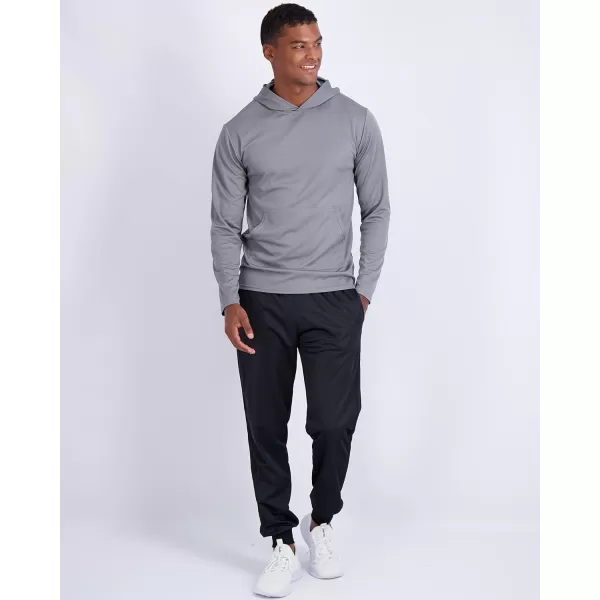 Real Essentials 3 Pack Mens Mesh Long Sleeve Athletic Pullover Hoodie Sweatshirt Pockets UPF 50 Available In Big amp TallStandard Set 10