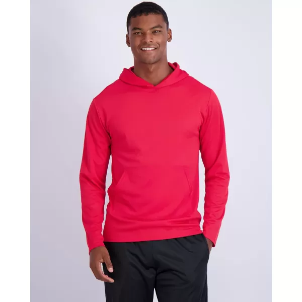 Real Essentials 3 Pack Mens Mesh Long Sleeve Athletic Pullover Hoodie Sweatshirt Pockets UPF 50 Available In Big amp TallStandard Set 5