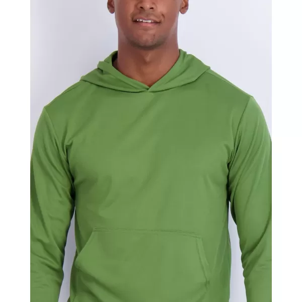 Real Essentials 3 Pack Mens Mesh Long Sleeve Athletic Pullover Hoodie Sweatshirt Pockets UPF 50 Available In Big amp TallStandard Set 6