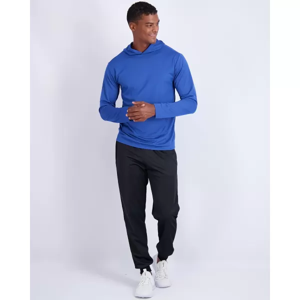 Real Essentials 3 Pack Mens Mesh Long Sleeve Athletic Pullover Hoodie Sweatshirt Pockets UPF 50 Available In Big amp TallStandard Set 6