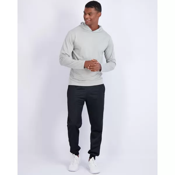 Real Essentials 3 Pack Mens Mesh Long Sleeve Athletic Pullover Hoodie Sweatshirt Pockets UPF 50 Available In Big amp TallStandard Set 7