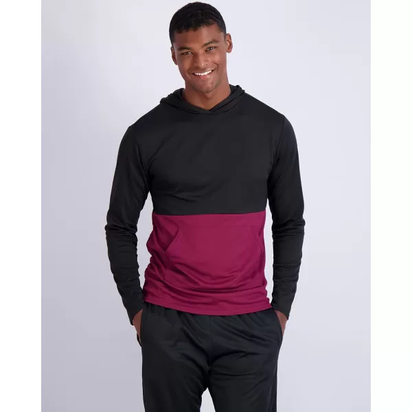 Real Essentials 3 Pack Mens Mesh Long Sleeve Athletic Pullover Hoodie Sweatshirt Pockets UPF 50 Available In Big amp TallStandard Set 8