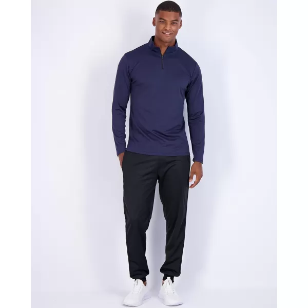 Real Essentials 3 Pack Mens Mesh Long Sleeve Athletic Quarter Zip Pullover  Outdoor UPF 50 Available in Big amp TallBig amp Tall Set 7