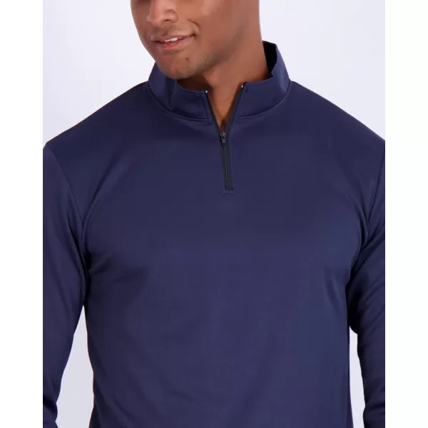 Real Essentials 3 Pack Mens Mesh Long Sleeve Athletic Quarter Zip Pullover  Outdoor UPF 50 Available in Big amp TallBig amp Tall Set 7