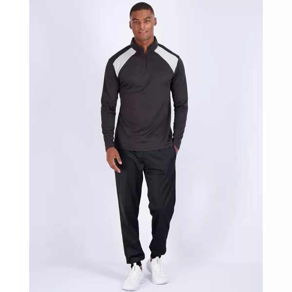 Real Essentials 3 Pack Mens Mesh Long Sleeve Athletic Quarter Zip Pullover  Outdoor UPF 50 Available in Big amp TallBig amp Tall Set 8