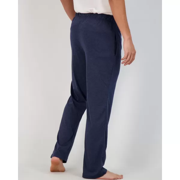 Real Essentials 3 Pack Mens Pajama Pants  Knit Cotton Flannel Plaid Lounge Bottoms Button Fly Available In Big amp TallCotton Cotton Set 1