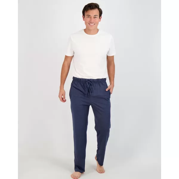 Real Essentials 3 Pack Mens Pajama Pants  Knit Cotton Flannel Plaid Lounge Bottoms Button Fly Available In Big amp TallCotton Cotton Set 1