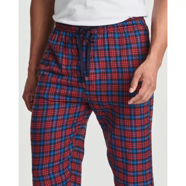 Real Essentials 3 Pack Mens Pajama Pants  Knit Cotton Flannel Plaid Lounge Bottoms Button Fly Available In Big amp TallFlannel Flannel Set 8