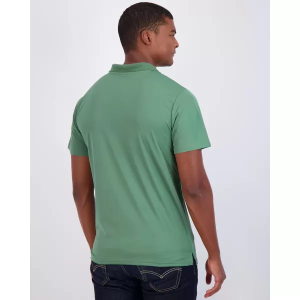 Real Essentials 3 Pack Mens QuickDry Short Sleeve Athletic Performance Polo Shirt Available in Big amp TallPolo Set H