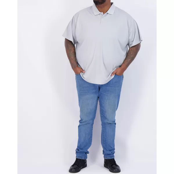 Real Essentials 3 Pack Mens QuickDry Short Sleeve Athletic Performance Polo Shirt Available in Big amp TallPolo Set I