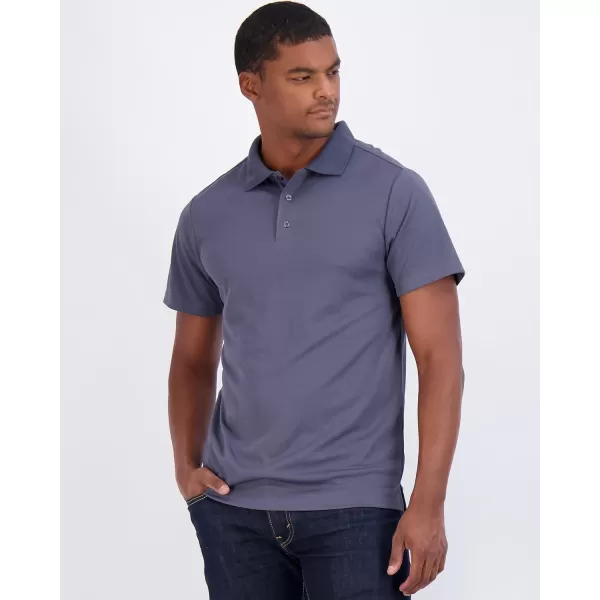 Real Essentials 3 Pack Mens QuickDry Short Sleeve Athletic Performance Polo Shirt Available in Big amp TallPolo Set J