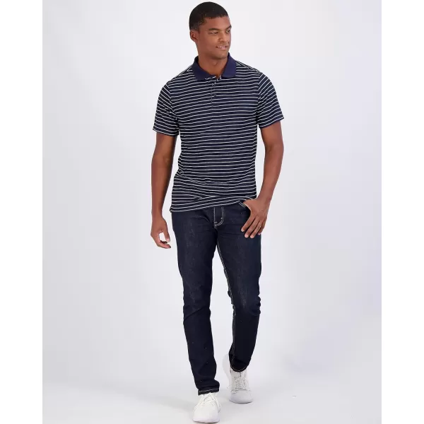 Real Essentials 3 Pack Mens QuickDry Short Sleeve Athletic Performance Polo Shirt Available in Big amp TallPolo Set J