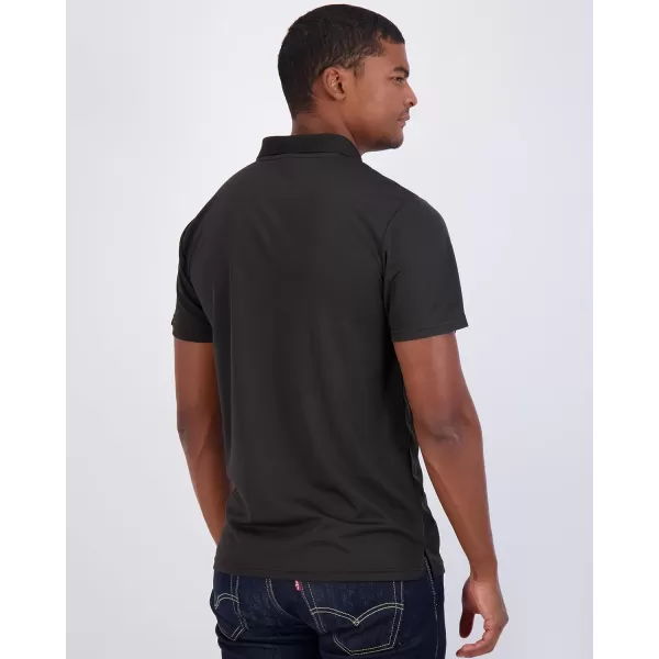 Real Essentials 3 Pack Mens QuickDry Short Sleeve Athletic Performance Polo Shirt Available in Big amp TallPolo Set J