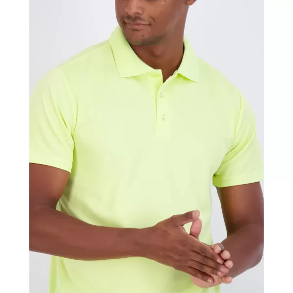 Real Essentials 3 Pack Mens QuickDry Short Sleeve Athletic Performance Polo Shirt Available in Big amp TallPolo Set K