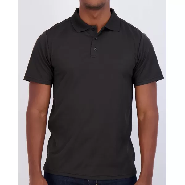 Real Essentials 3 Pack Mens QuickDry Short Sleeve Athletic Performance Polo Shirt Available in Big amp TallPolo Set N