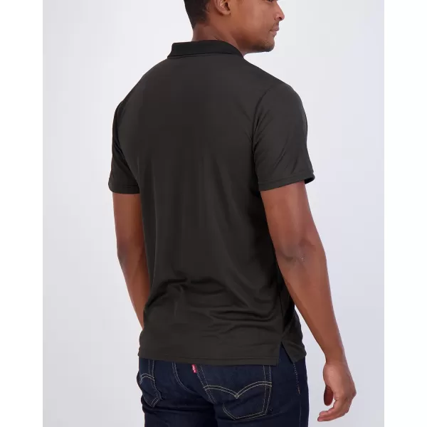 Real Essentials 3 Pack Mens Short Sleeve DryFit Collared Polo Shirt with Pocket  Active Casual Available Big amp TallStandard Set 2