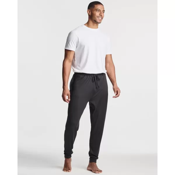 Real Essentials 3 Pack Mens Soft Lounge Sleep Joggers  Pajama Pants Drawstring amp Pockets Available in Big amp TallBig amp Tall Set 3