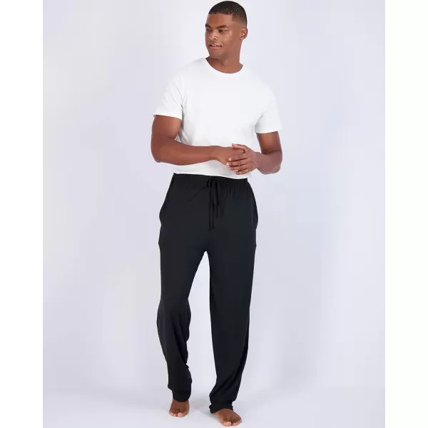 Real Essentials 3 Pack Mens Soft Pajama Lounge Pants with Drawstring amp Pockets  4Way Stretch amp WickingBig amp Tall S5XLBig amp Tall Set 3