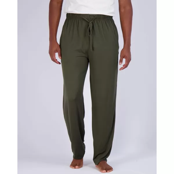Real Essentials 3 Pack Mens Soft Pajama Lounge Pants with Drawstring amp Pockets  4Way Stretch amp WickingBig amp Tall S5XLStandard Set 2